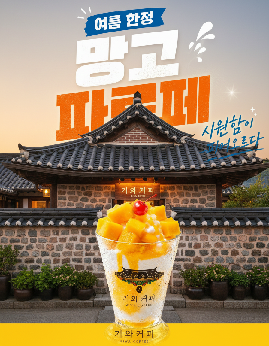 여름 신메뉴 포스터